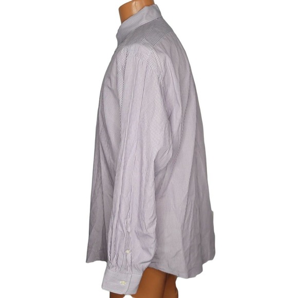 Ralph Lauren Mens Yarmouth Long Sleeve Shirt 17 34/35 Purple Check - Picture 2 of 5